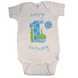 Baby Boy's 1st Birthday Infant Onesie